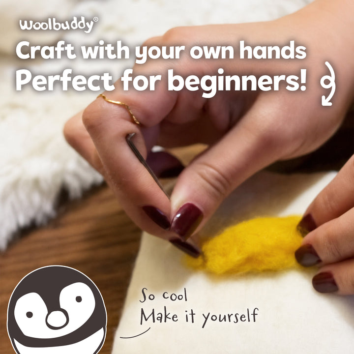 Needle Felting Penguin Kit for Beginners | Woolbuddy