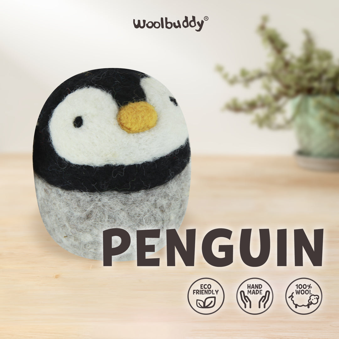 Needle Felting Penguin Kit for Beginners | Woolbuddy