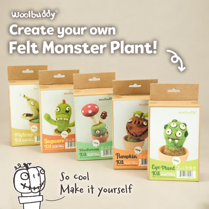 DIY Needle Felting Pumpkin Kit for Fall | Woolbuddy