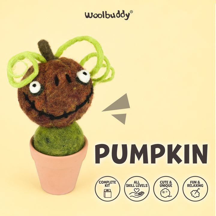 DIY Needle Felting Pumpkin Kit for Fall | Woolbuddy