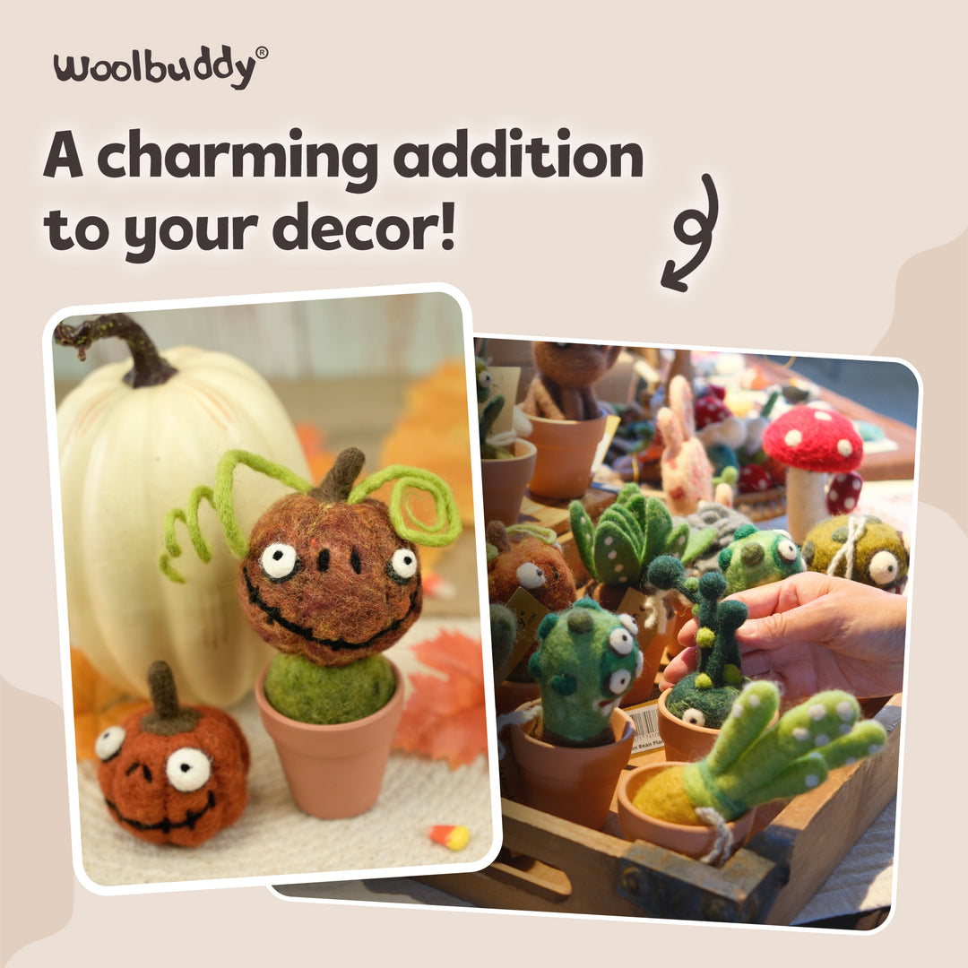 DIY Needle Felting Pumpkin Kit for Fall | Woolbuddy