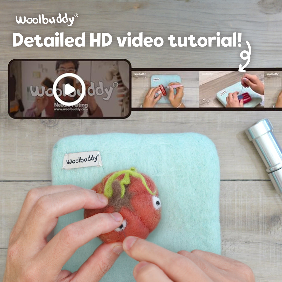 DIY Needle Felting Pumpkin Kit for Fall | Woolbuddy