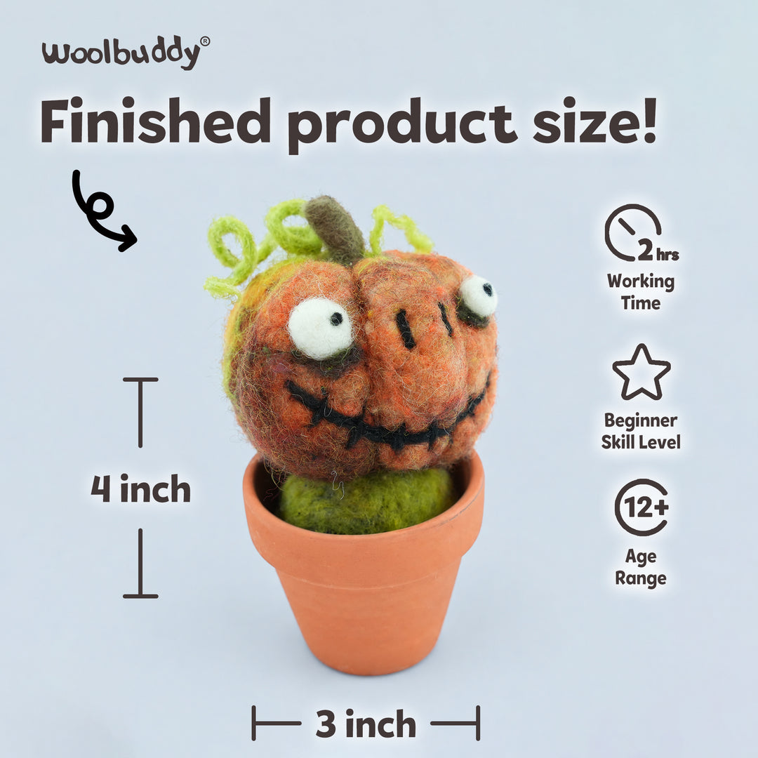 DIY Needle Felting Pumpkin Kit for Fall | Woolbuddy