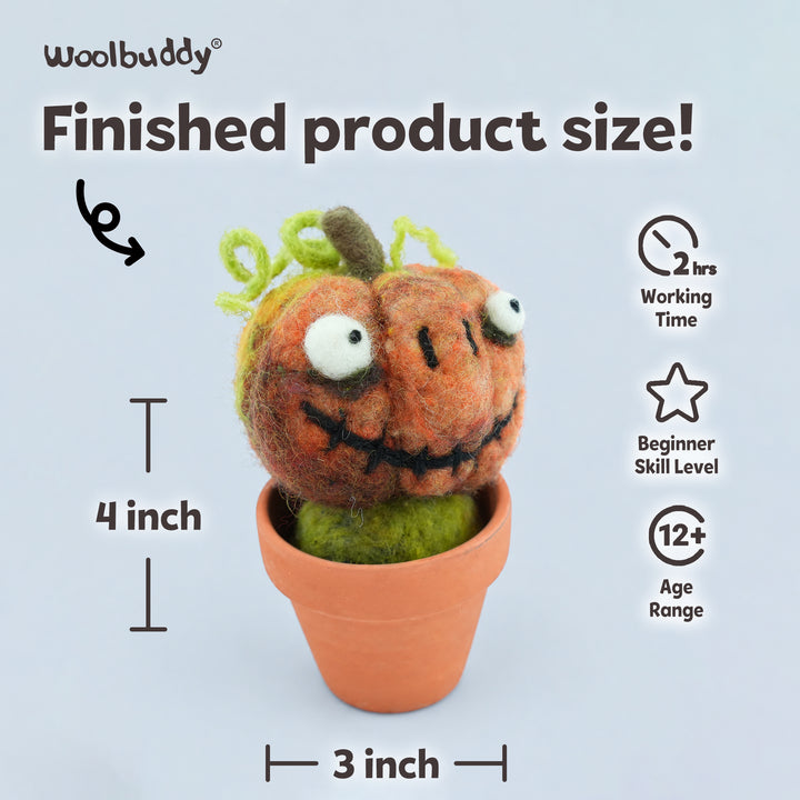 DIY Needle Felting Pumpkin Kit for Fall | Woolbuddy