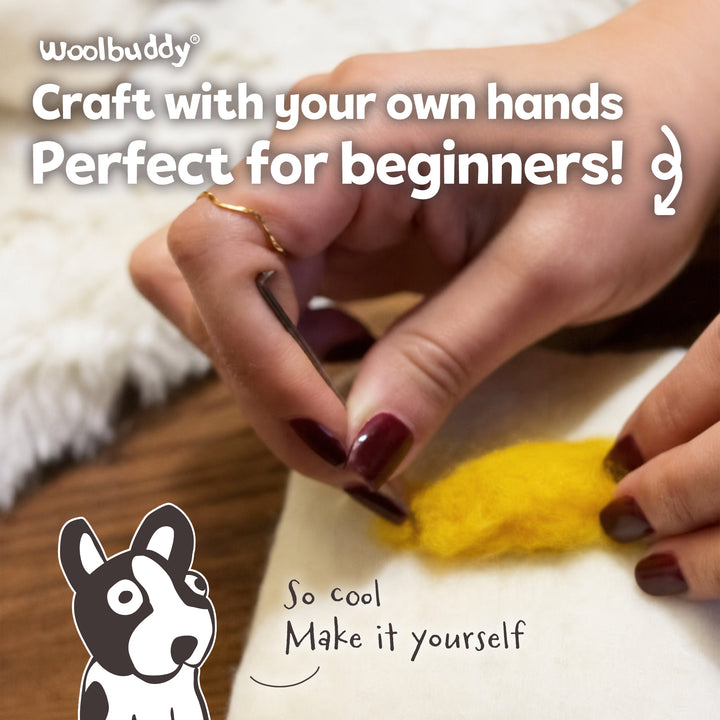 Needle Felting Puppy Dog Kit for Beginners | Woolbuddy