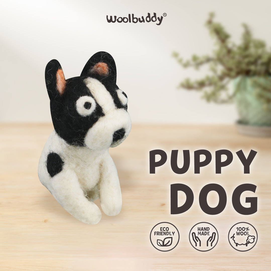 Needle Felting Puppy Dog Kit for Beginners | Woolbuddy