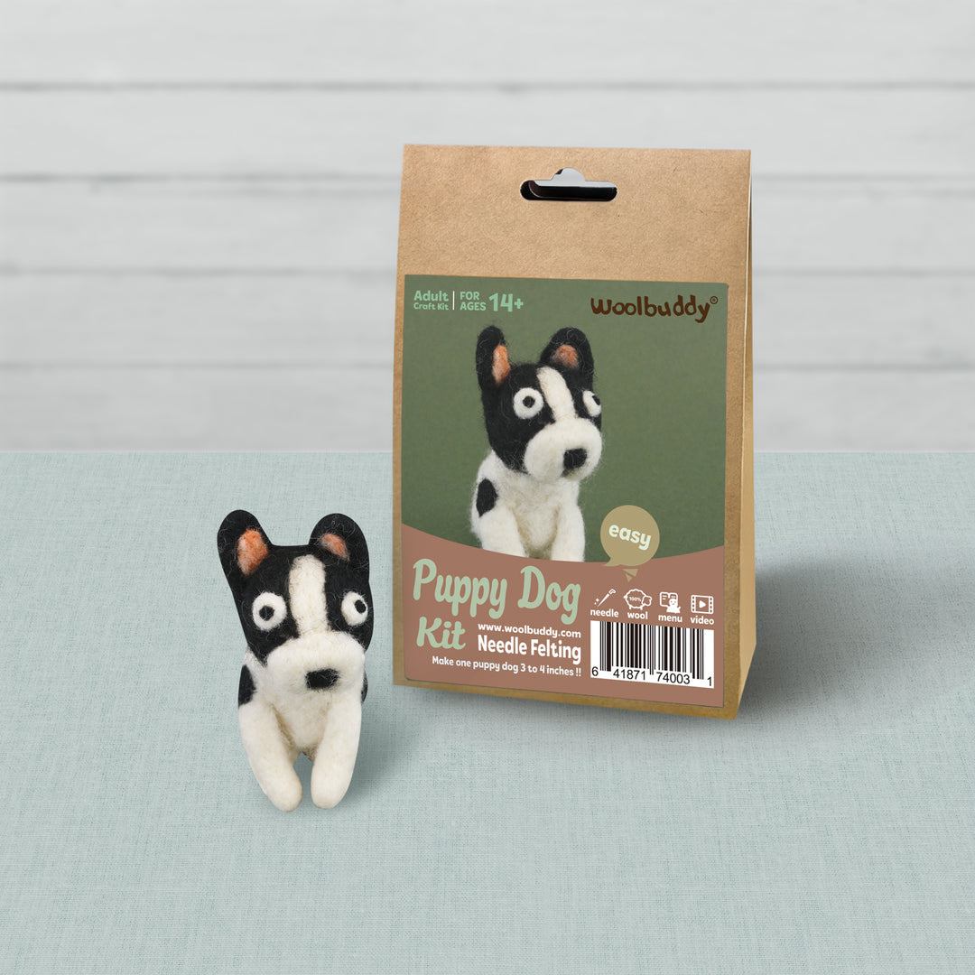 Needle Felting Puppy Dog Kit for Beginners | Woolbuddy