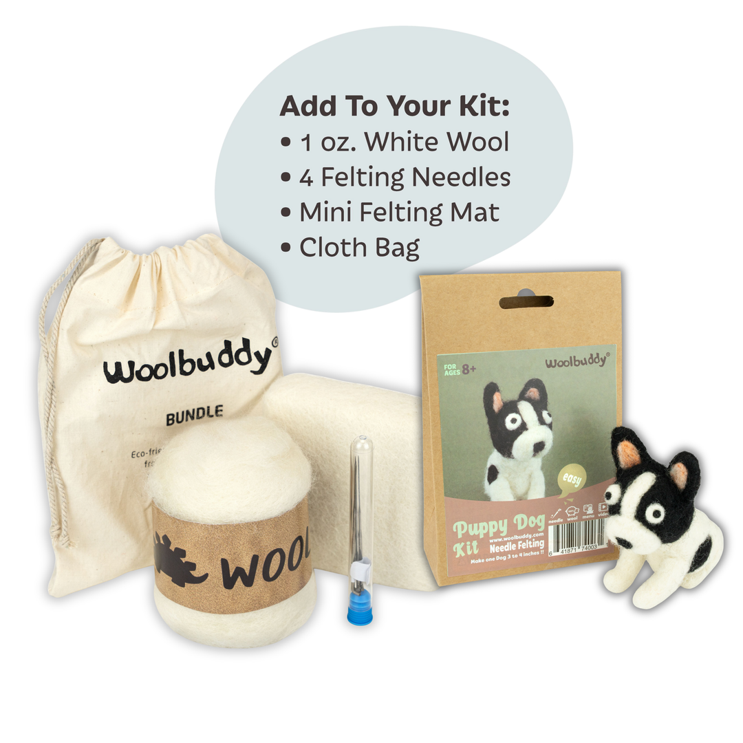 Needle Felting Puppy Dog Kit for Beginners | Woolbuddy