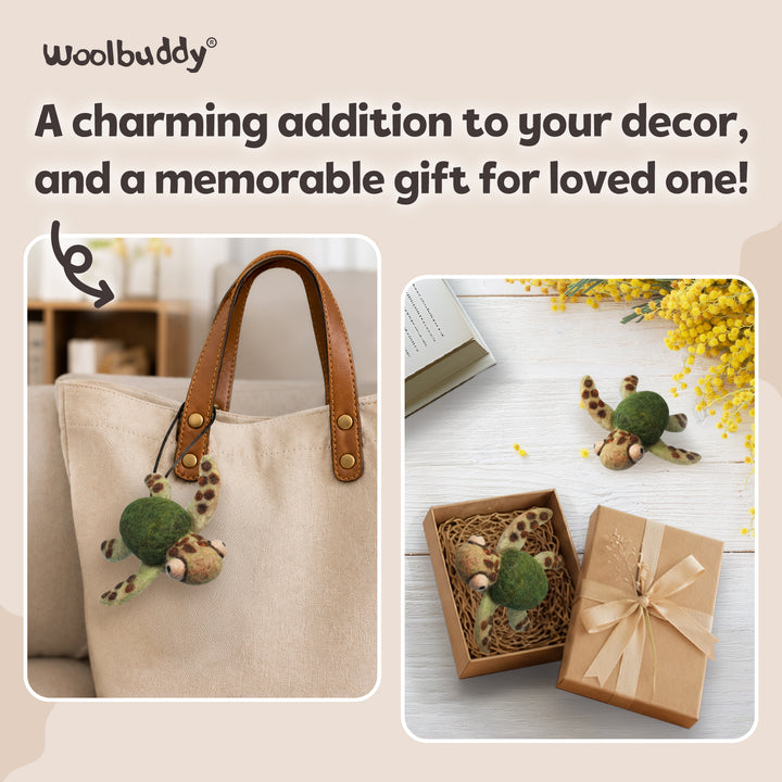 Needle Felting Sea Turtle Kit for Beginners | Woolbuddy