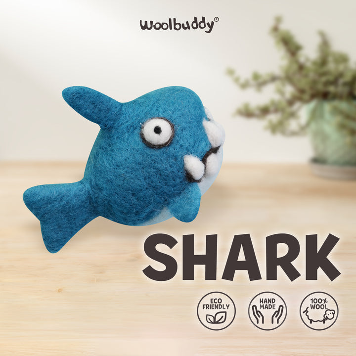 Needle Felting Shark Kit for Beginners | Woolbuddy