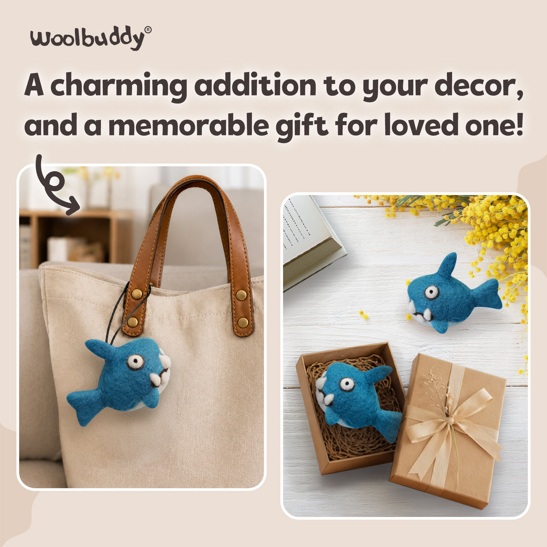 Needle Felting Shark Kit for Beginners | Woolbuddy
