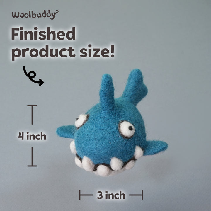 Needle Felting Shark Kit for Beginners | Woolbuddy