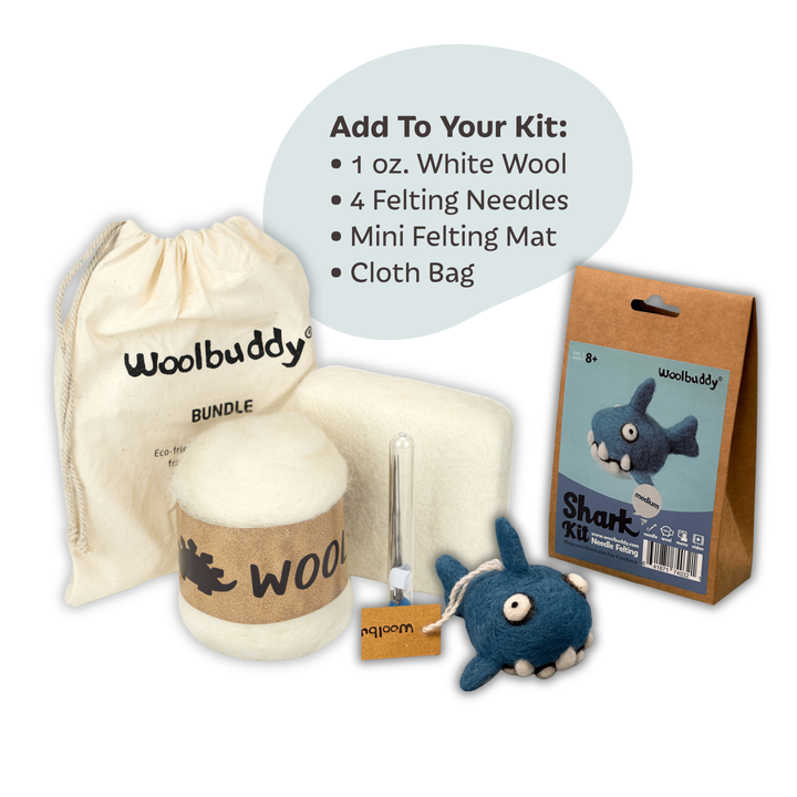 Needle Felting Shark Kit for Beginners | Woolbuddy