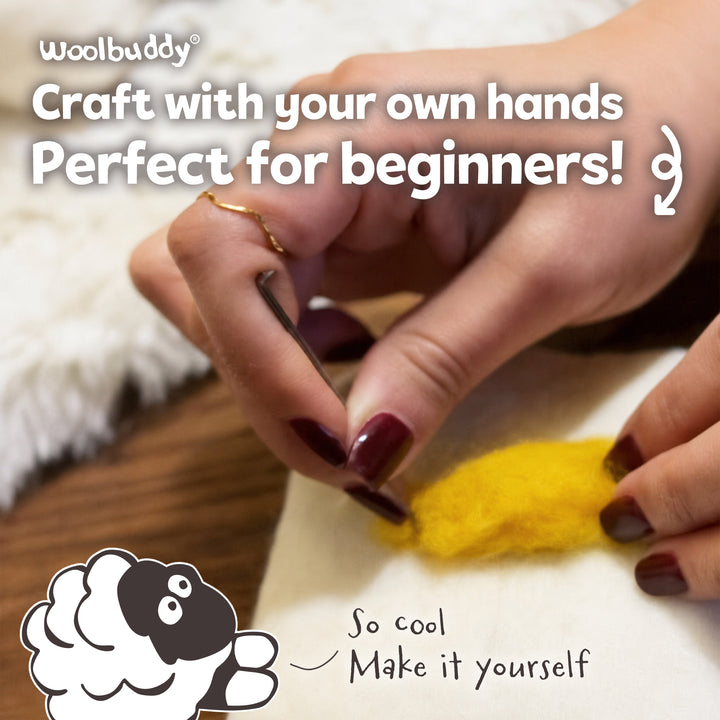Needle Felting Sheep Kit for Beginners | Woolbuddy