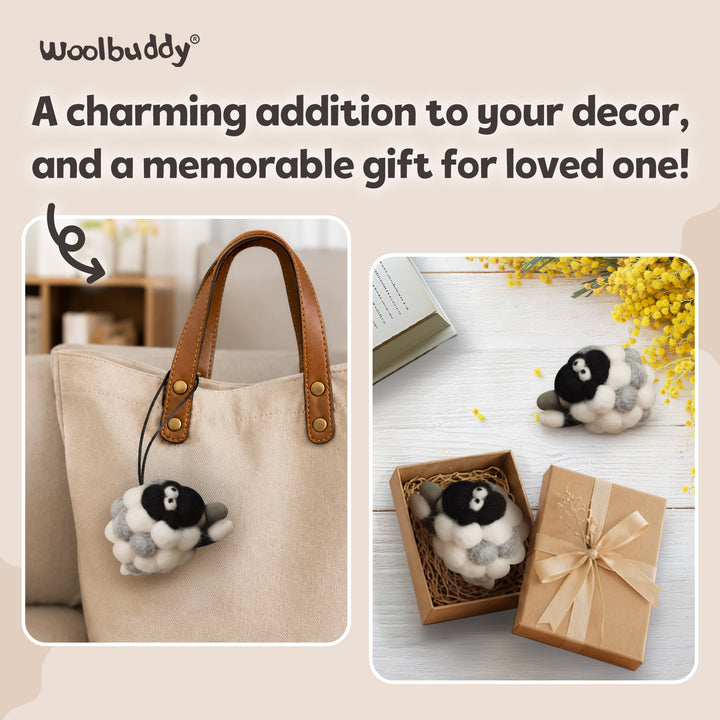 Needle Felting Sheep Kit for Beginners | Woolbuddy