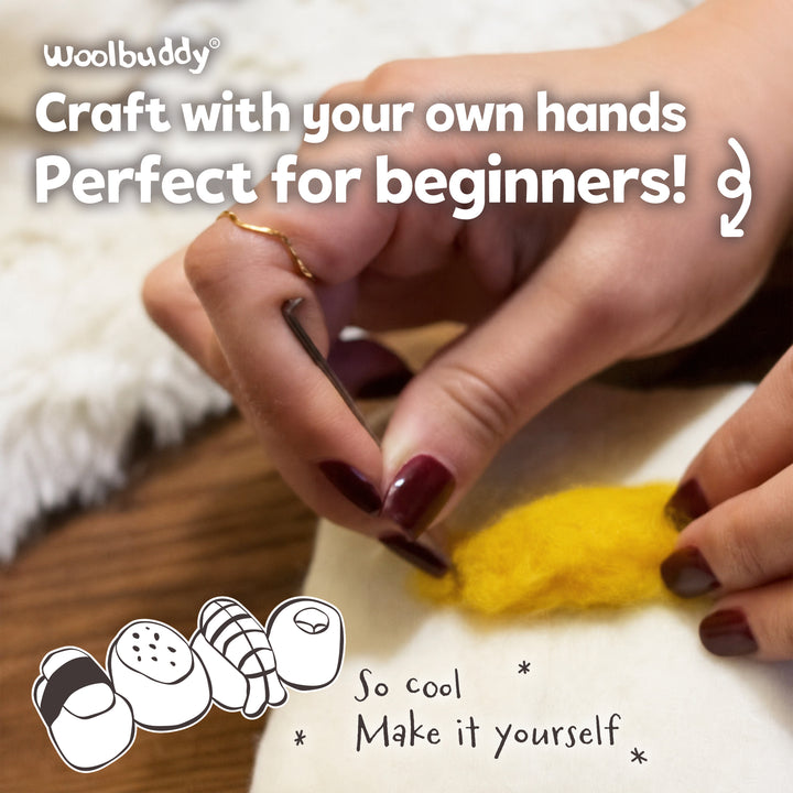 Sushi Needle Felting Kit – Beginner DIY Wool Craft Gift