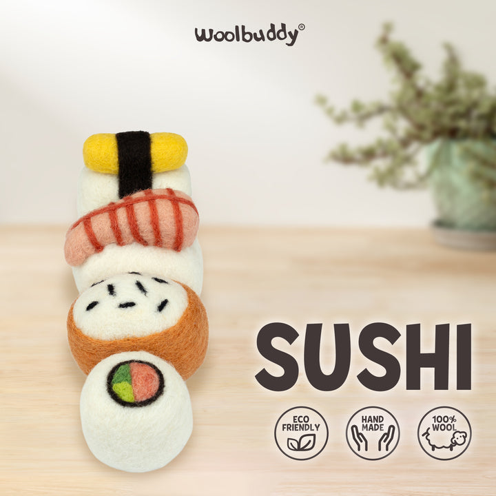Sushi Needle Felting Kit – Beginner DIY Wool Craft Gift