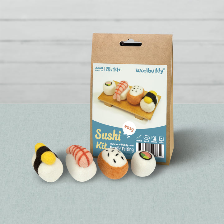 Sushi Needle Felting Kit – Beginner DIY Wool Craft Gift
