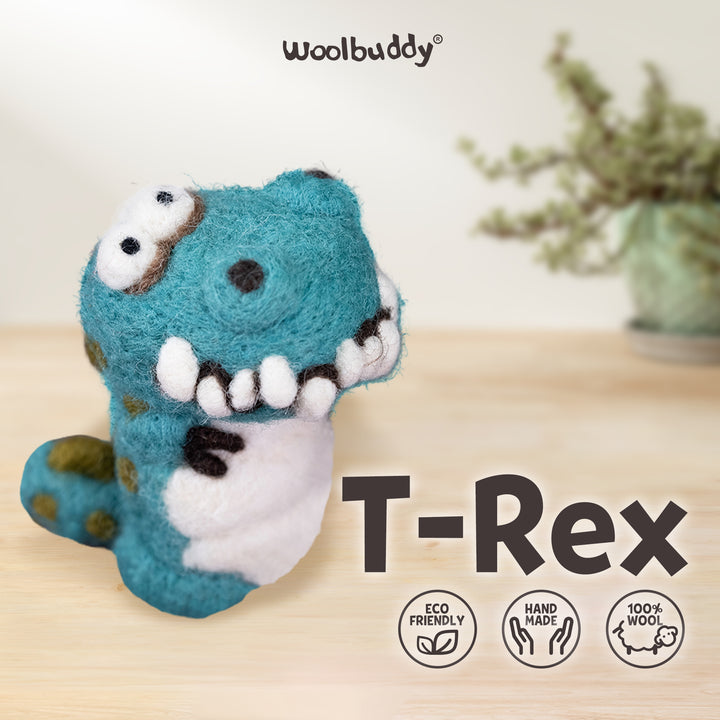 T-Rex Needle Felting Kit – Beginner DIY Dinosaur Craft Gift