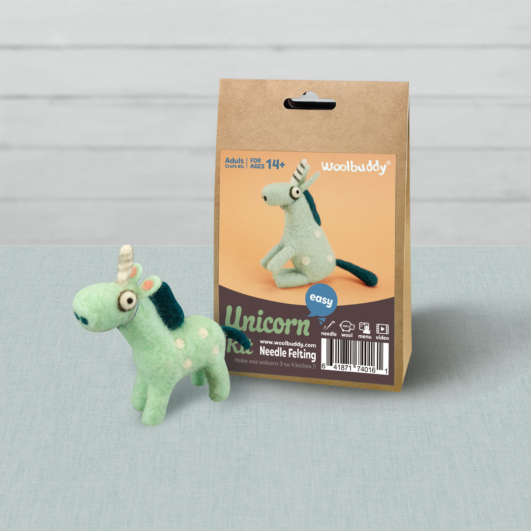 Needle Felting Unicorn Kit for Beginners | Woolbuddy