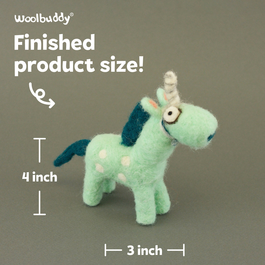 Needle Felting Unicorn Kit for Beginners | Woolbuddy