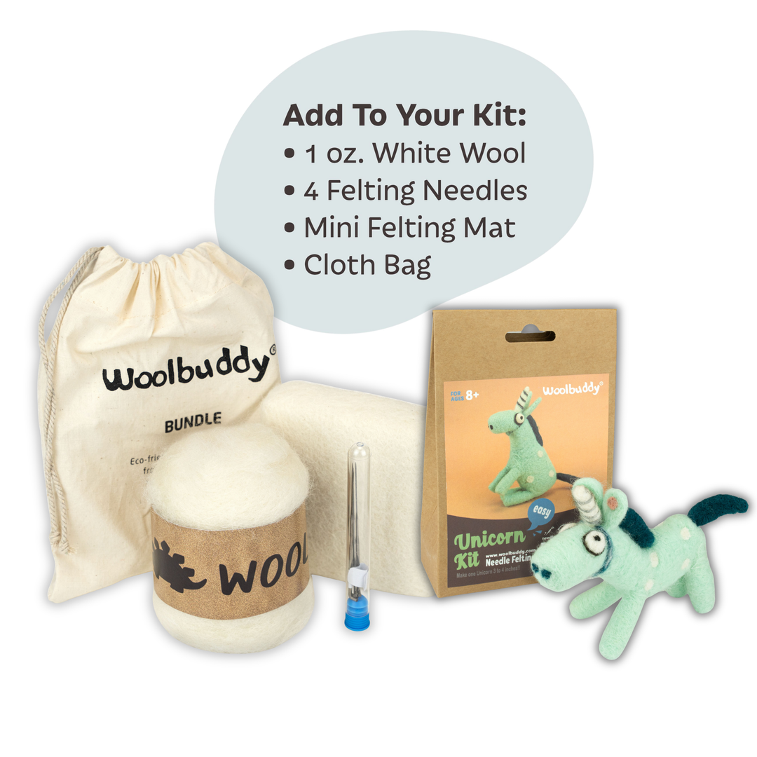 Needle Felting Unicorn Kit for Beginners | Woolbuddy