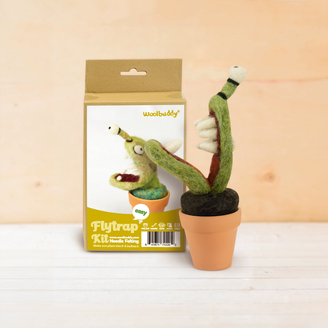 Needle Felting Flytrap Kit for Beginners | Woolbuddy