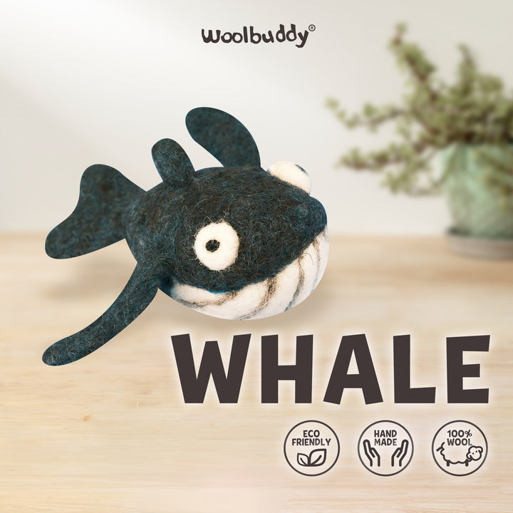 Needle Felting Whale Kit for Beginners | Woolbuddy