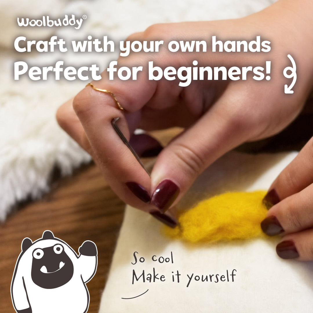 Yeti Needle Felting Kit – Beginner DIY Wool Craft Gift