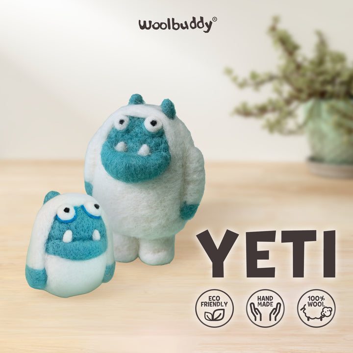 Yeti Needle Felting Kit – Beginner DIY Wool Craft Gift