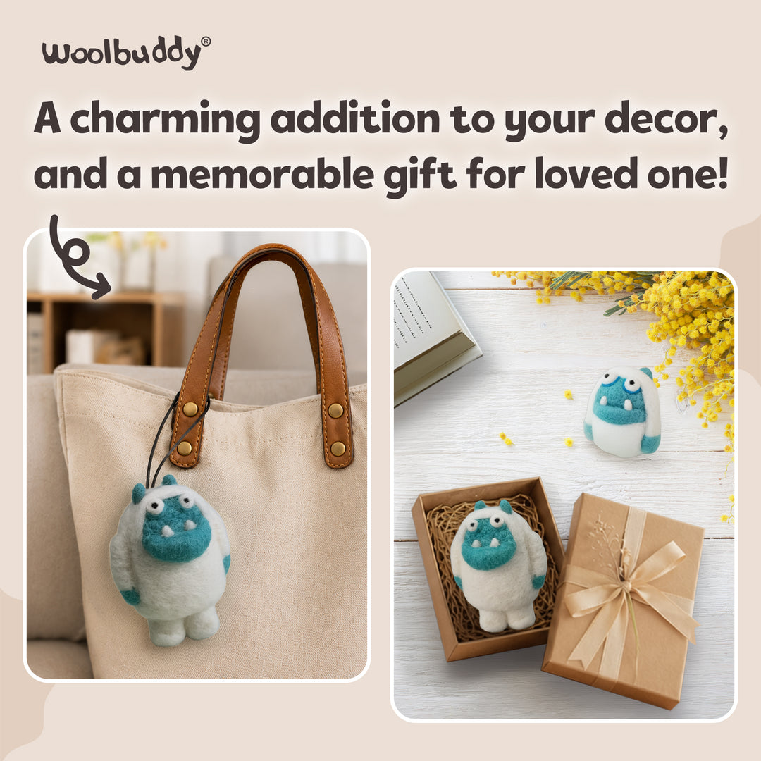 Yeti Needle Felting Kit – Beginner DIY Wool Craft Gift
