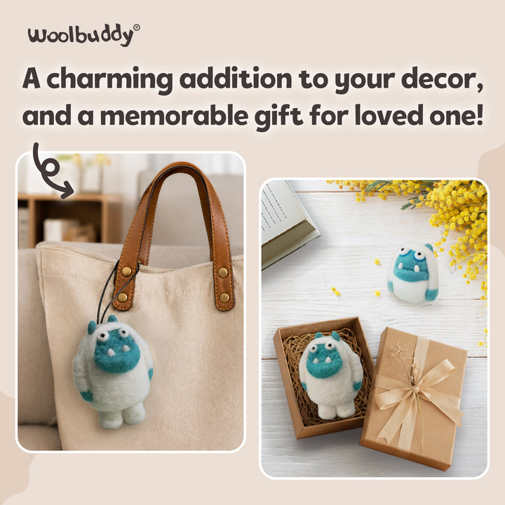Yeti Needle Felting Kit – Beginner DIY Wool Craft Gift