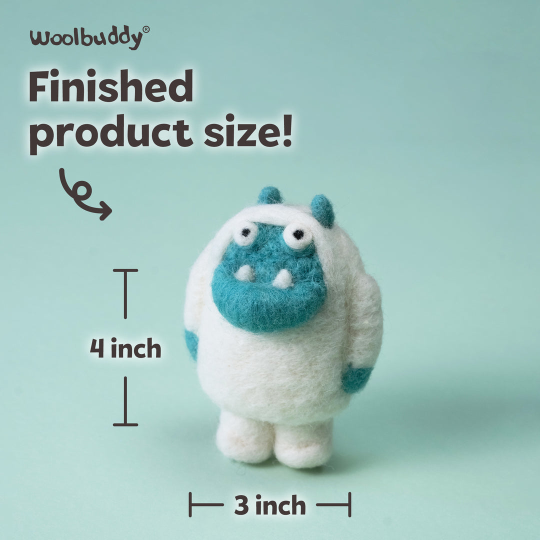Yeti Needle Felting Kit – Beginner DIY Wool Craft Gift