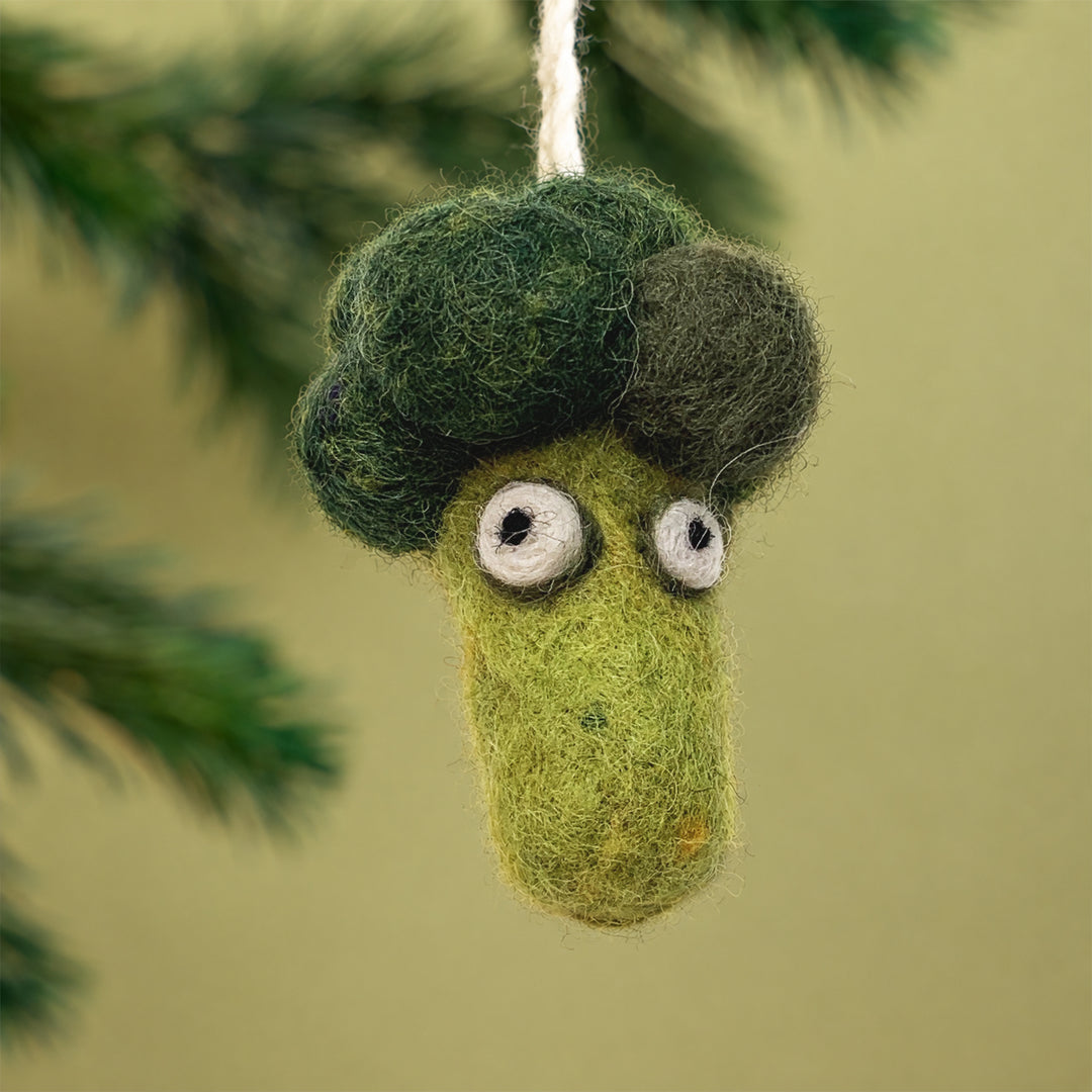 Handmade Wool Felt Veggie Ornaments – Cute Fruit & Vegetable Decorations | Woolbuddy