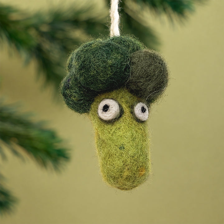 Handmade Wool Felt Veggie Ornaments – Cute Fruit & Vegetable Decorations | Woolbuddy