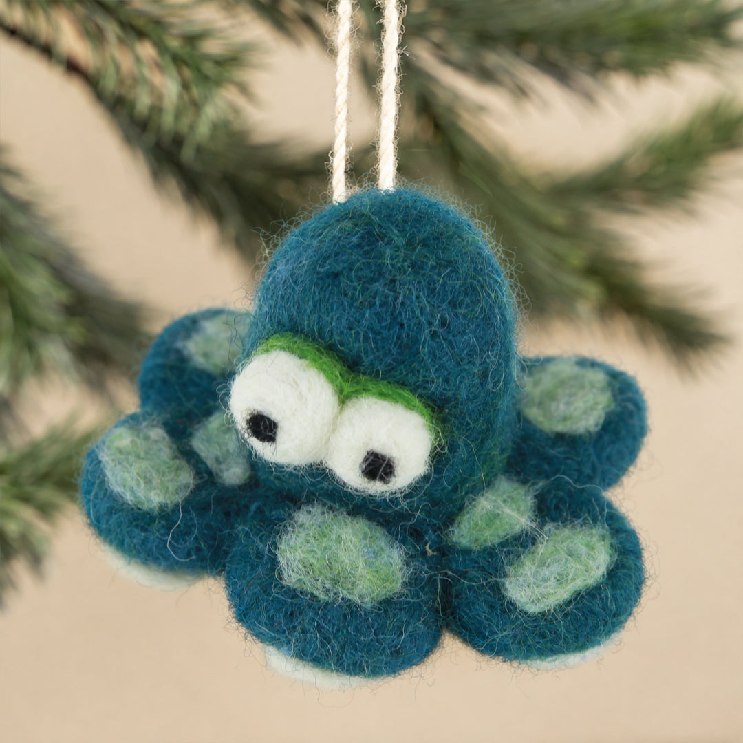 Octopus Ornament – Handmade Ocean & Nautical Home Decoration