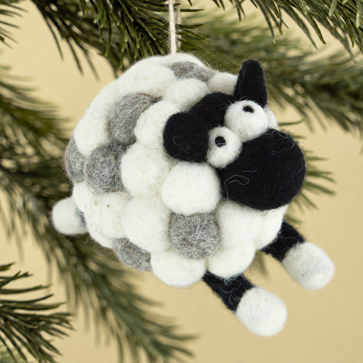 Handmade Wool Felt Sheep Charm – Cute Bag & Desk Accessory | Woolbuddy