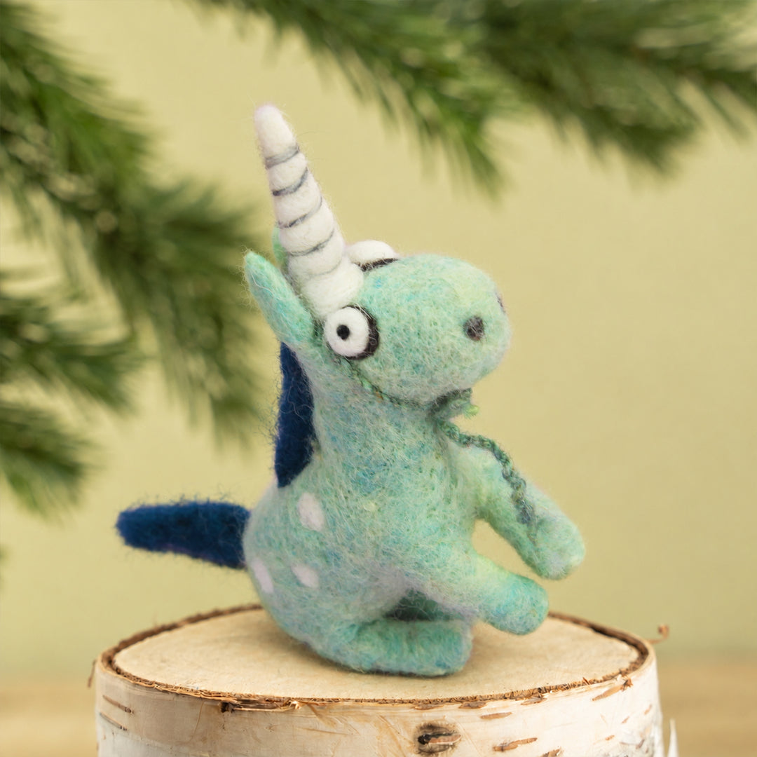 Unicorn Ornament – Handmade Felt Wool Car & Bag Charm Decor | Woolbuddy