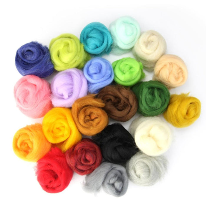Four Season Merino Colored Wool – Soft Dyed Roving for Felting & Fiber Crafts | Woolbuddy