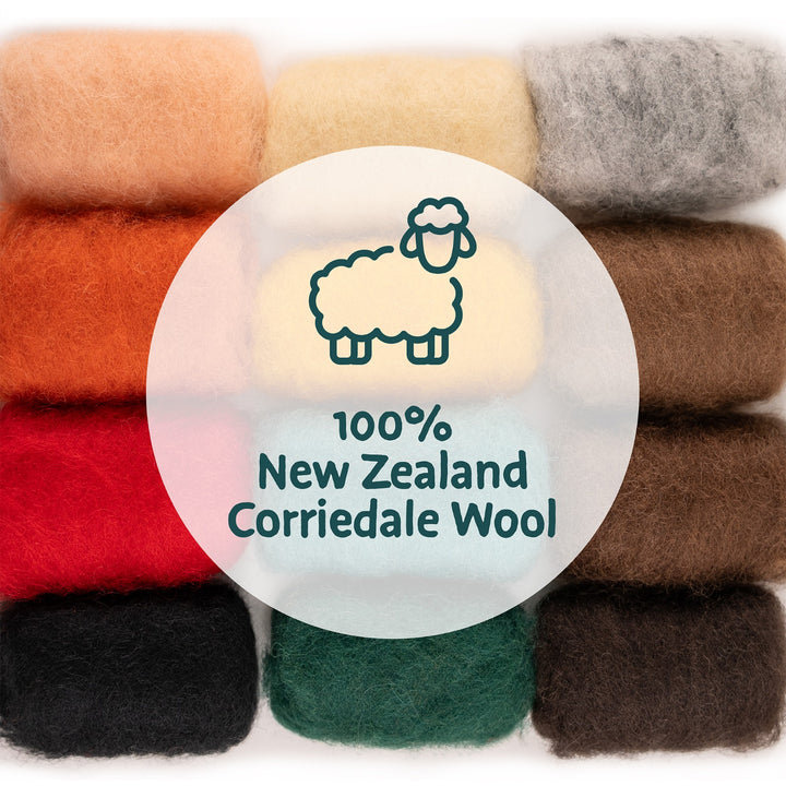 Needle Felting Farm Collection Kit for Beginners | Woolbuddy