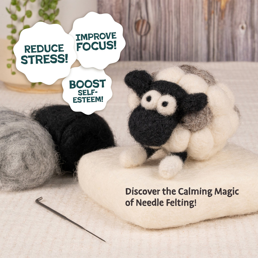Needle Felting Farm Collection Kit for Beginners | Woolbuddy