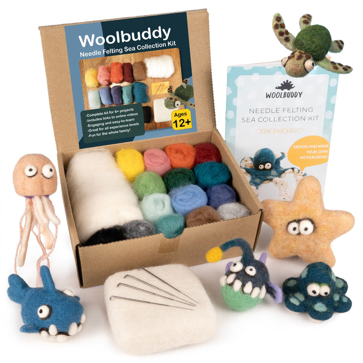 Needle Felting Sea Collection Kit for Beginners – Woolbuddy