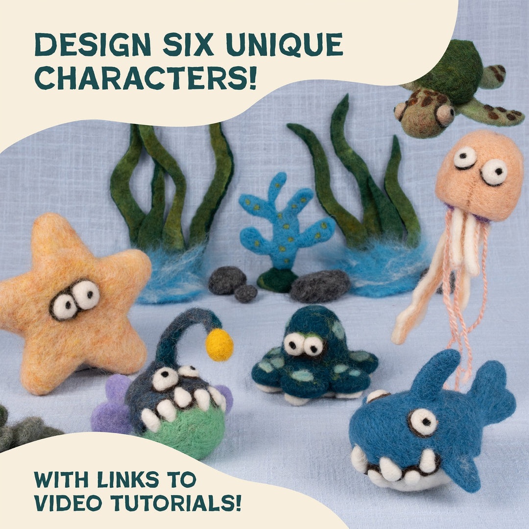 Needle Felting Sea Collection Kit for Beginners – Woolbuddy