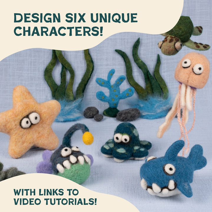 Needle Felting Sea Collection Kit for Beginners – Woolbuddy