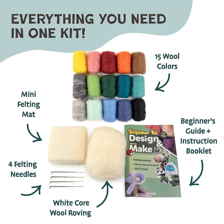 Needle Felting Sea Collection Kit for Beginners – Woolbuddy