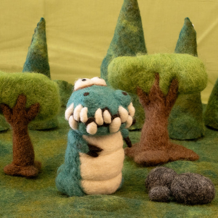 Needle Felting Dinosaur Kit for Beginners | Woolbuddy