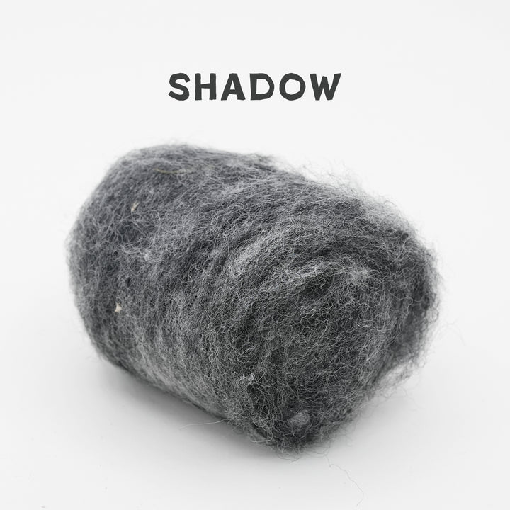 Corriedale Wool Shadow Gray – Premium Wool Roving for Needle Felting & Crafts | Woolbuddy
