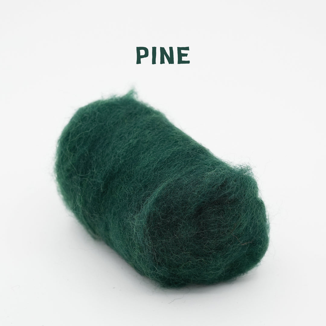 Corriedale Wool Pine – Premium Wool Roving for Needle Felting & Crafts | Woolbuddy