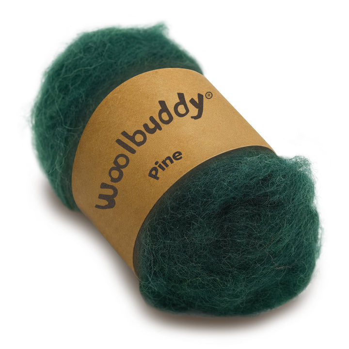 Corriedale Wool Pine – Premium Wool Roving for Needle Felting & Crafts | Woolbuddy