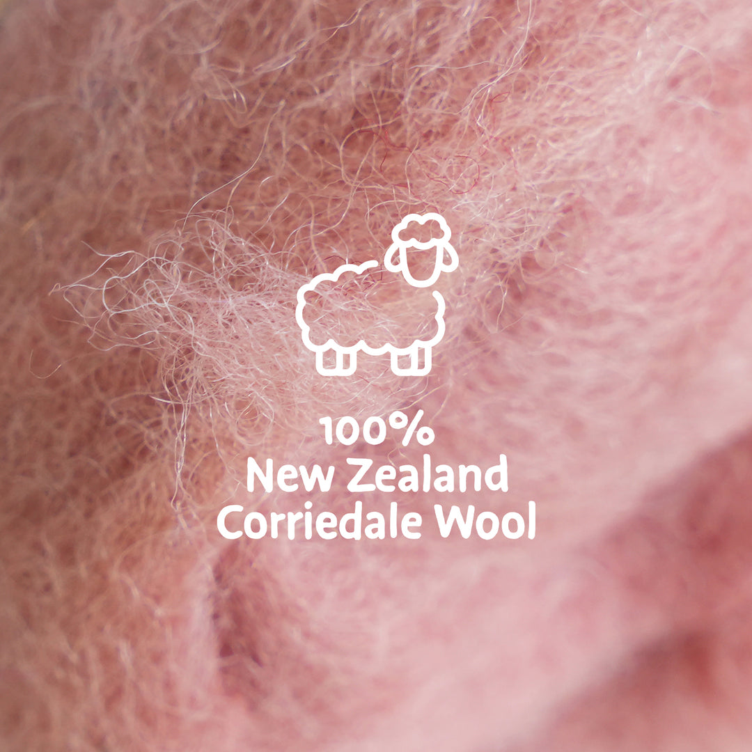 Corriedale Wool Candy Floss – Premium Wool Roving for Needle Felting & Crafts | Woolbuddy